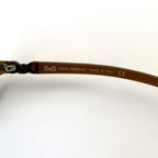 Vintage Dolce & Gabbana Brown Slim Rectangle Sunglasses