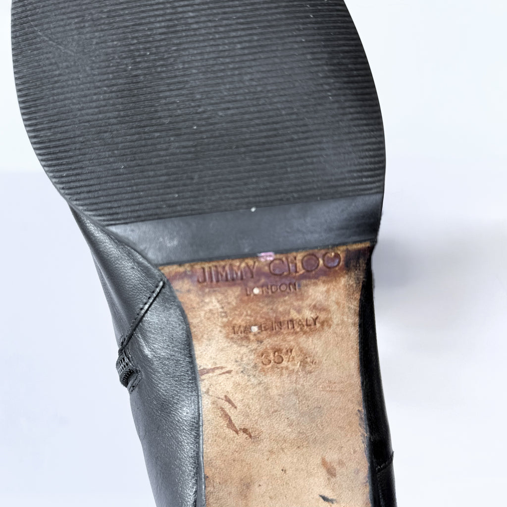 Vintage Jimmy Choo Leather Boots (35.5)