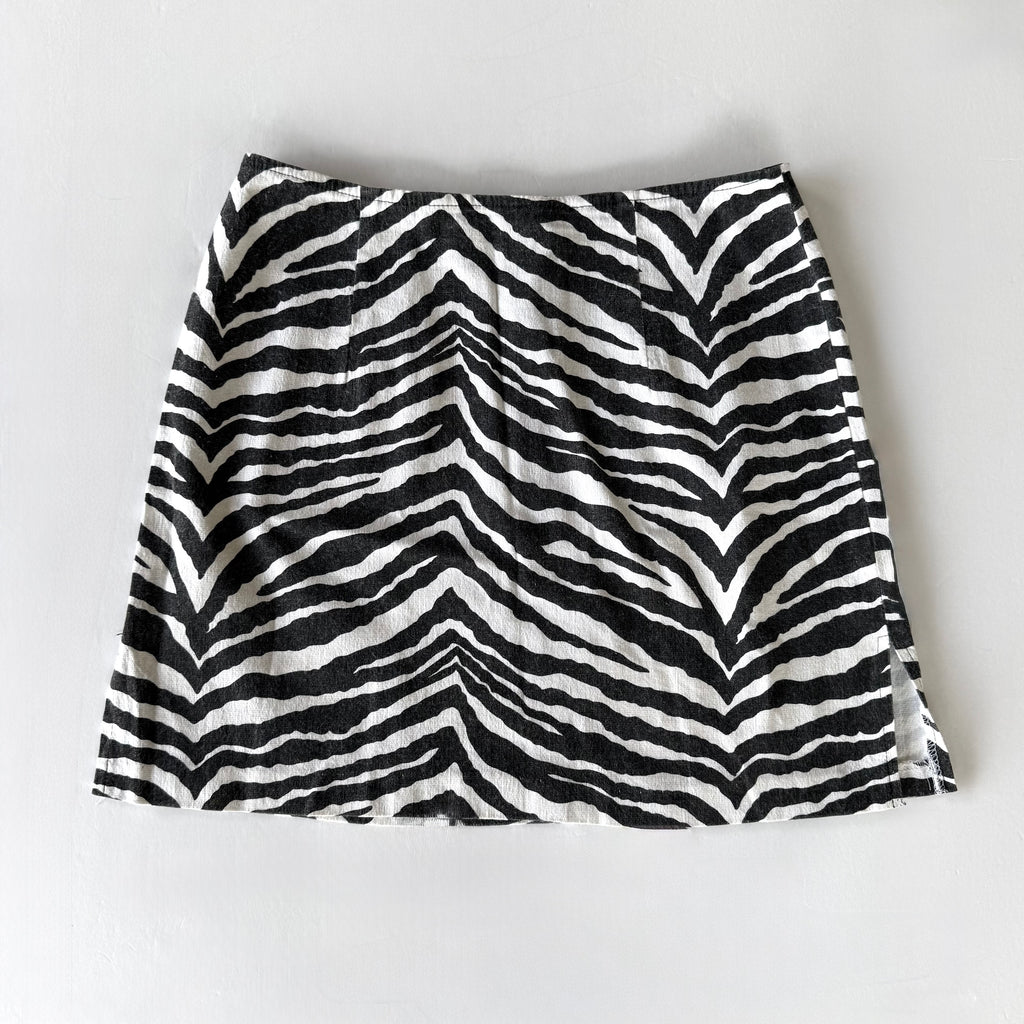 Vintage 90’s Zebra Print Mini Skirt