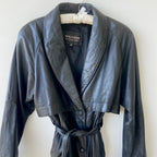 Vintage Leather Trench Coat