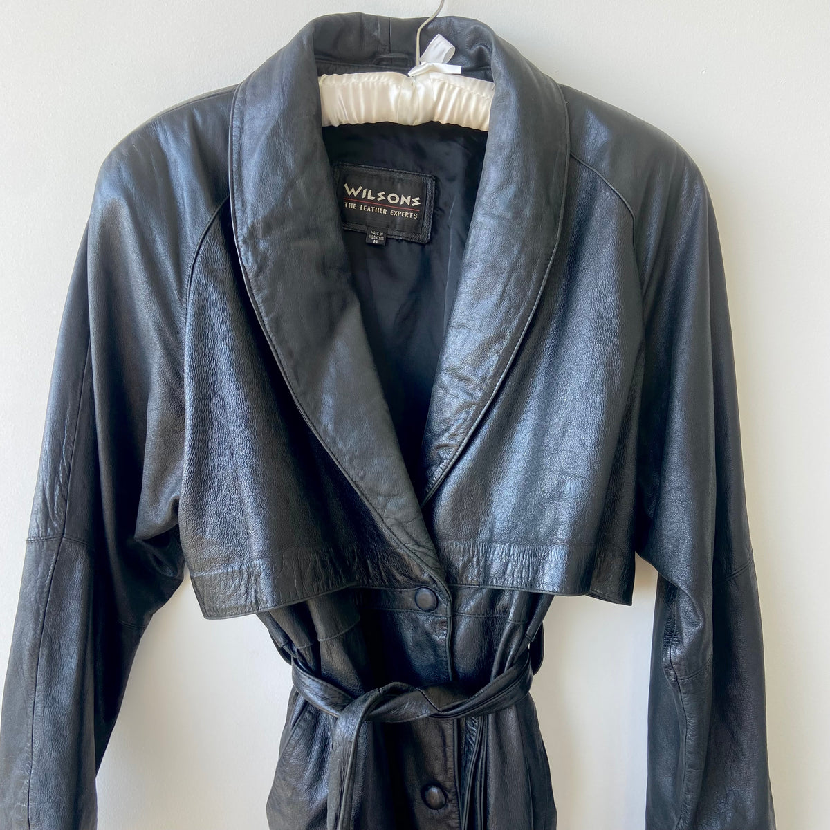 Vintage Leather Trench Coat