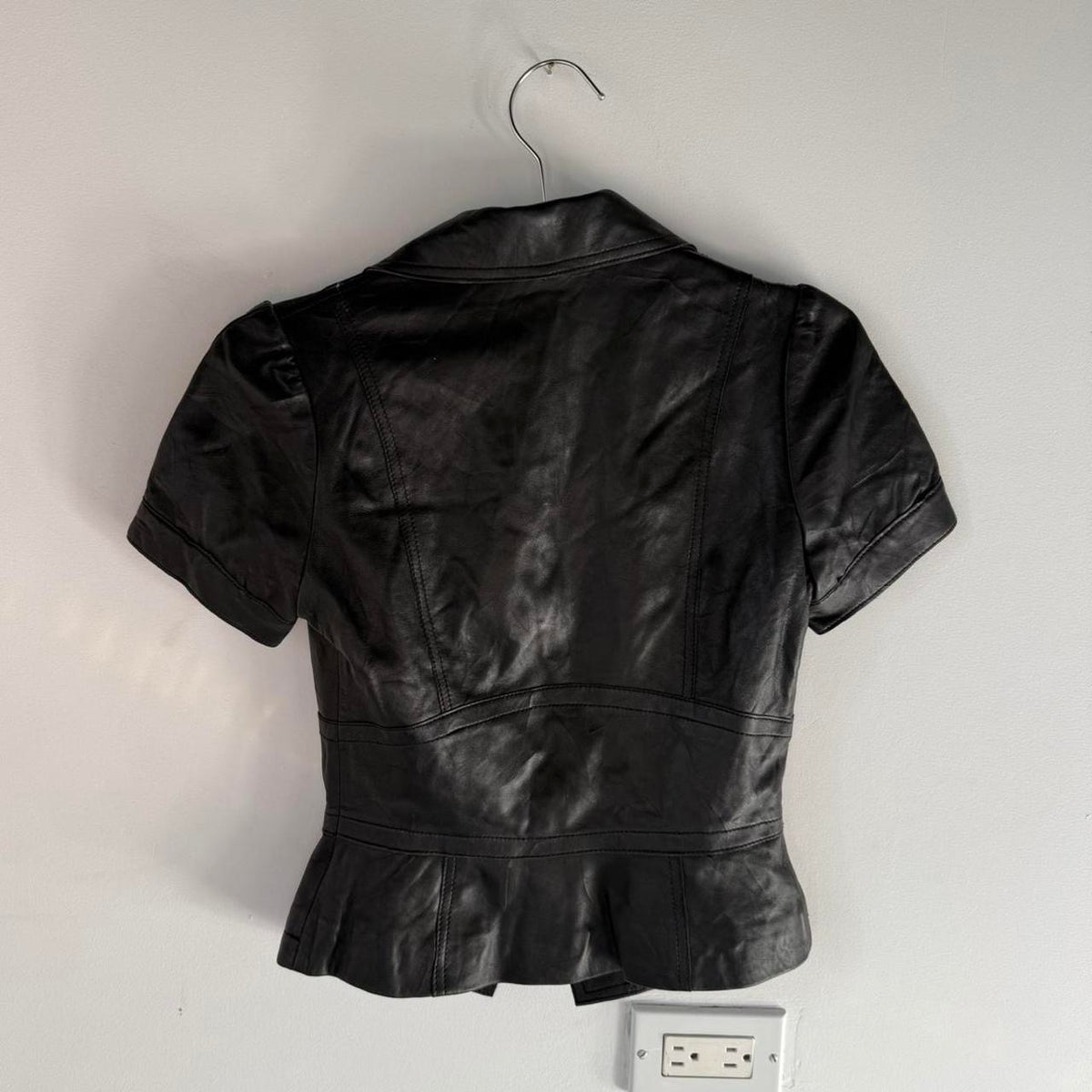 Vintage Leather Corset Jacket Top