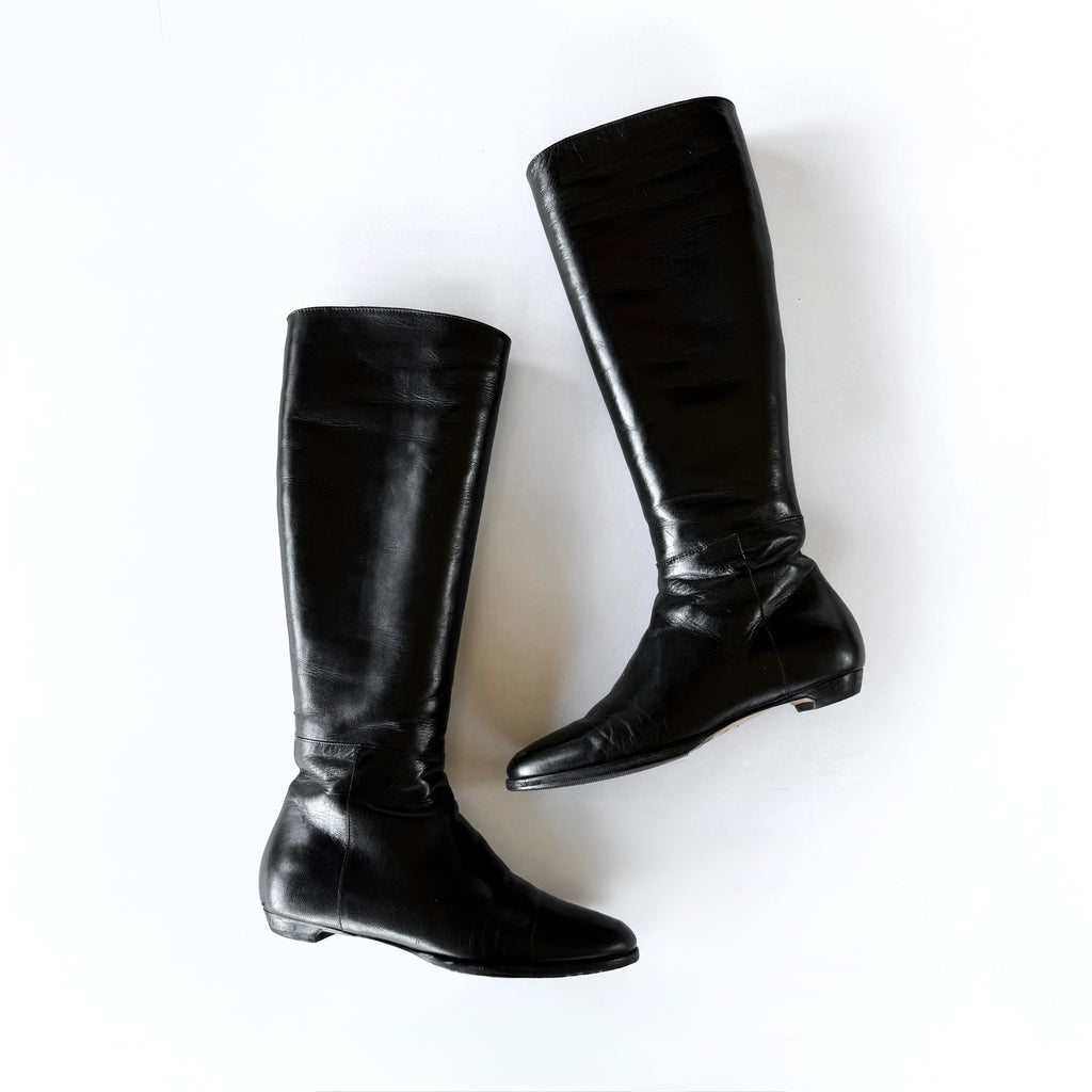 Vintage Jimmy Choo Leather Boots (35.5)