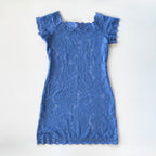 Victoria’s Secret Blue Lace Cap Sleeve Mini Dress
