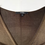 Vintage Gucci Brown Deep V Top