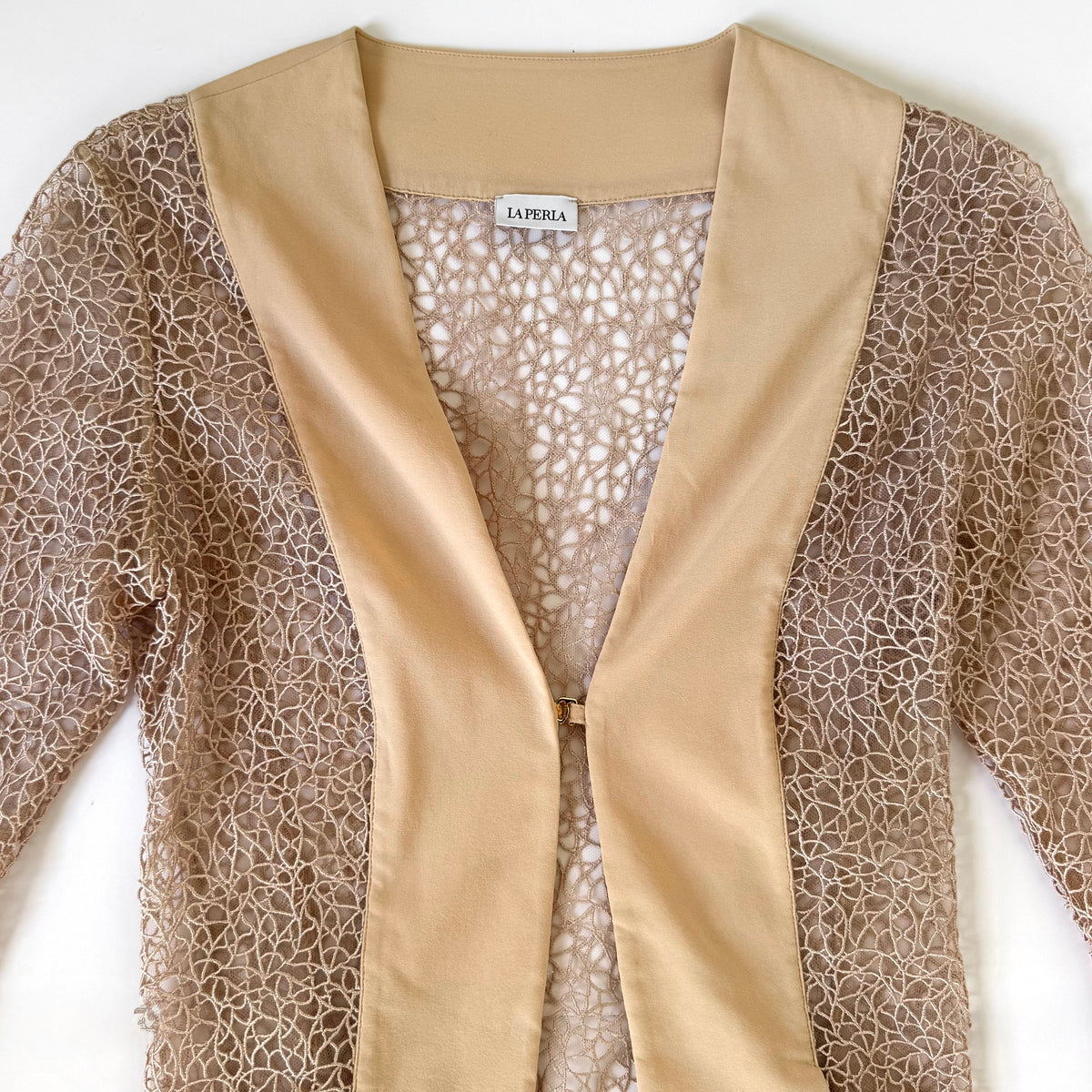 Vintage La Perla Silk Lace Jacket