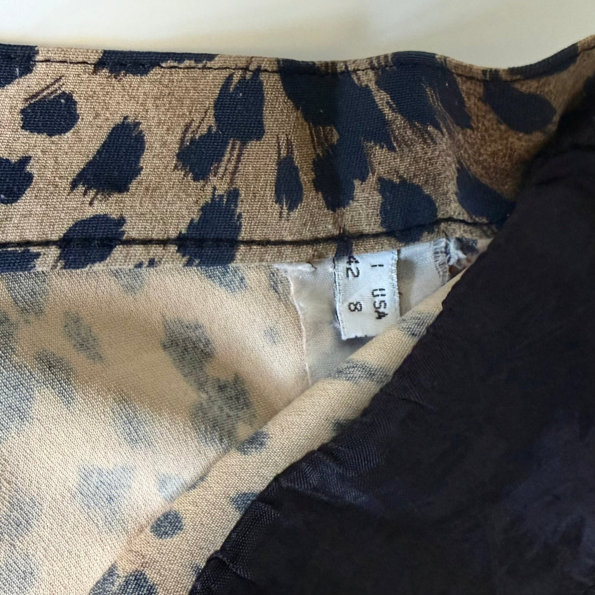 Vintage Moschino Leopard Print Capri Pants