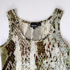 Vintage Just Cavalli Snakeskin Print Tank Top