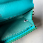 Jimmy Choo Teal Green Patent Leather Envelope Clutch