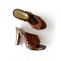 Vintage Dolce & Gabbana Leather Studded Sandal Heels (36.5)