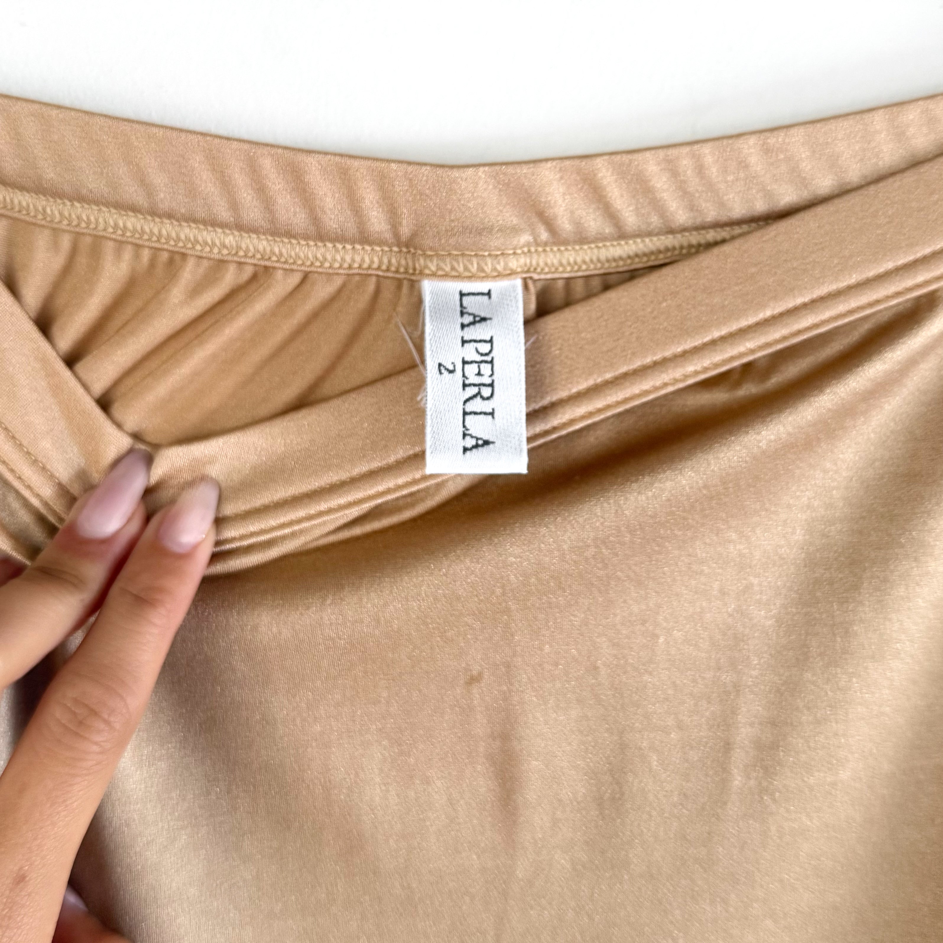 Vintage La Perla Nude Gold Slip