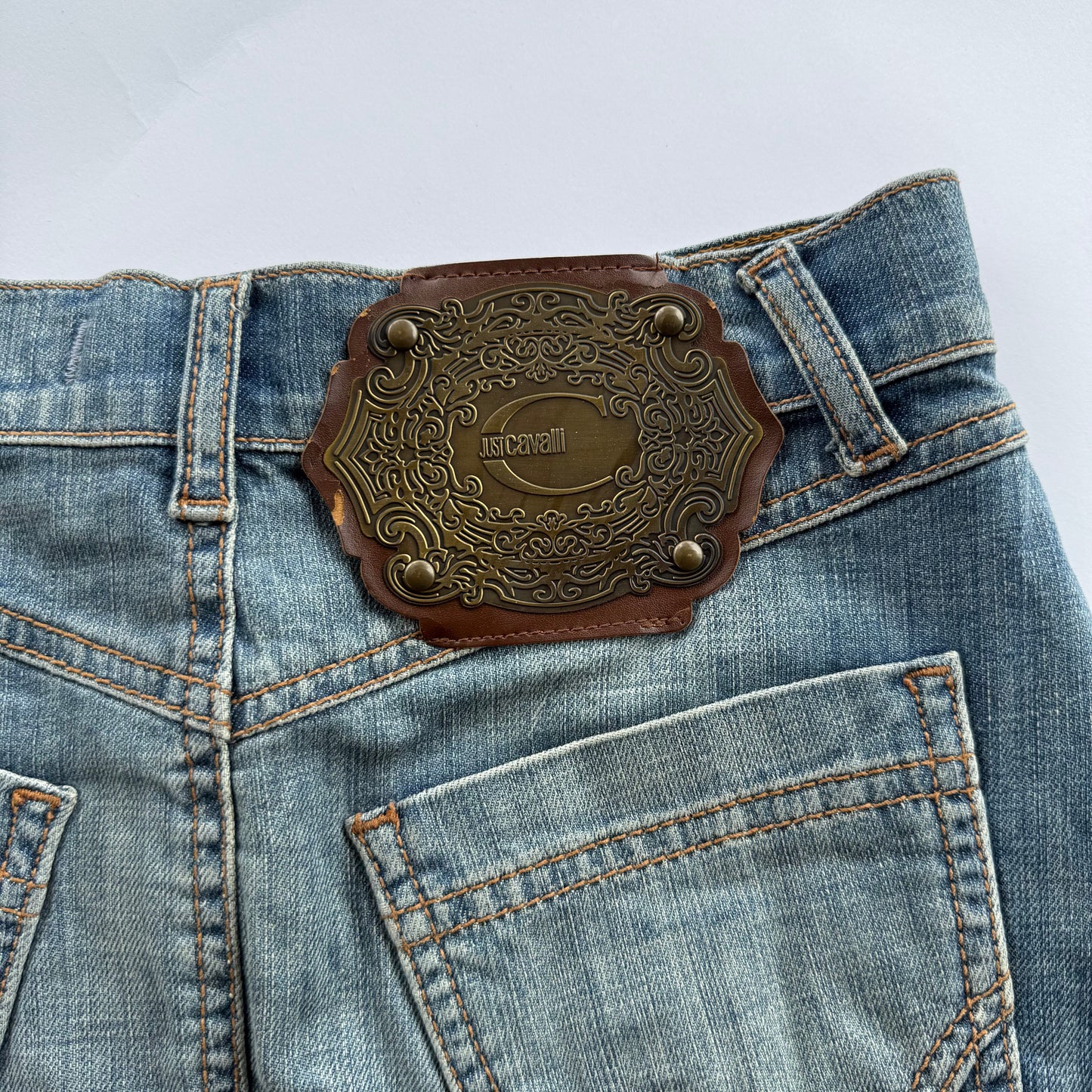 Vintage Cavalli Denim Skirt