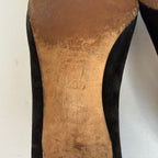 Manolo Blahnik Suede Lace Up Heels