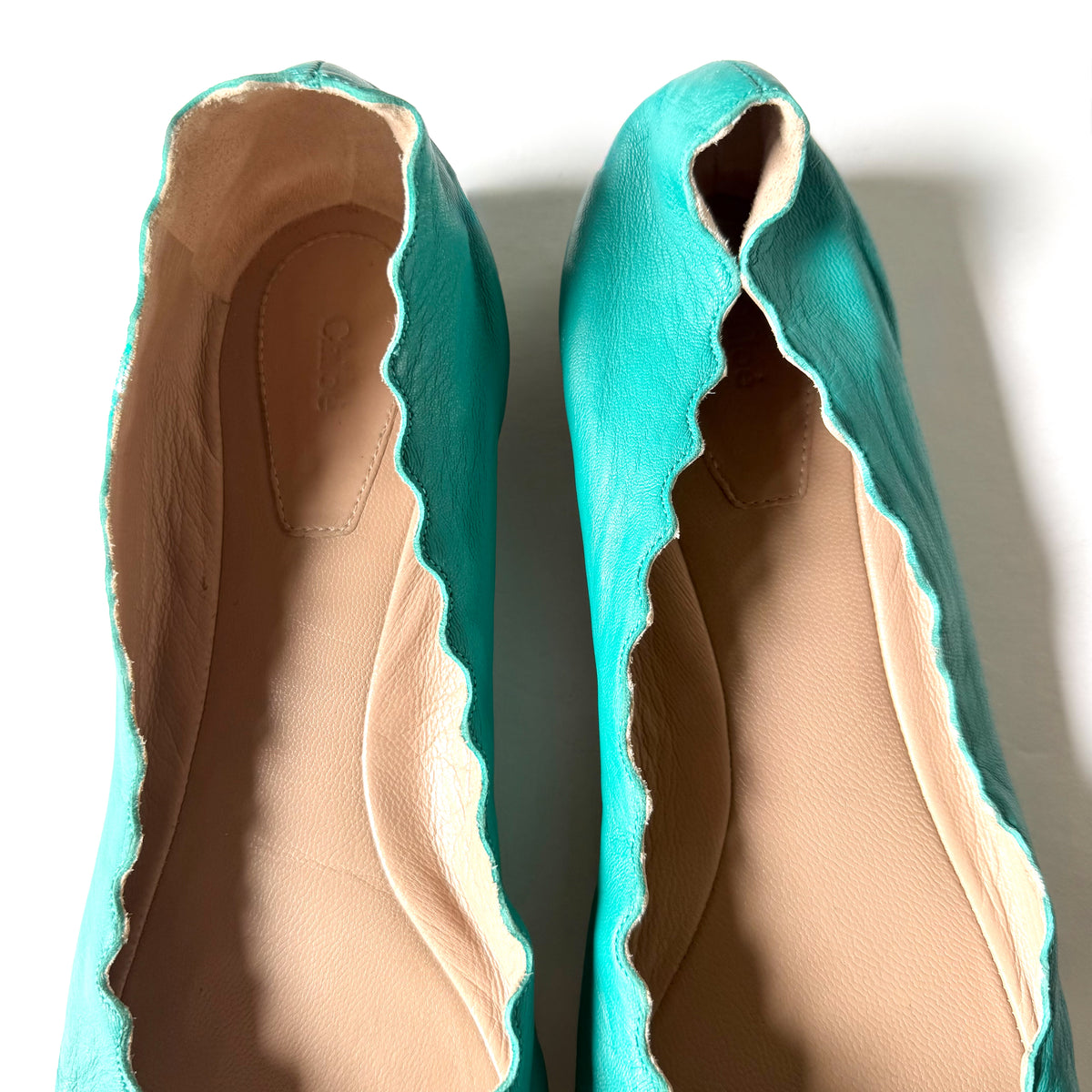 Chloe Lauren Ballet Flats Turquoise (38)