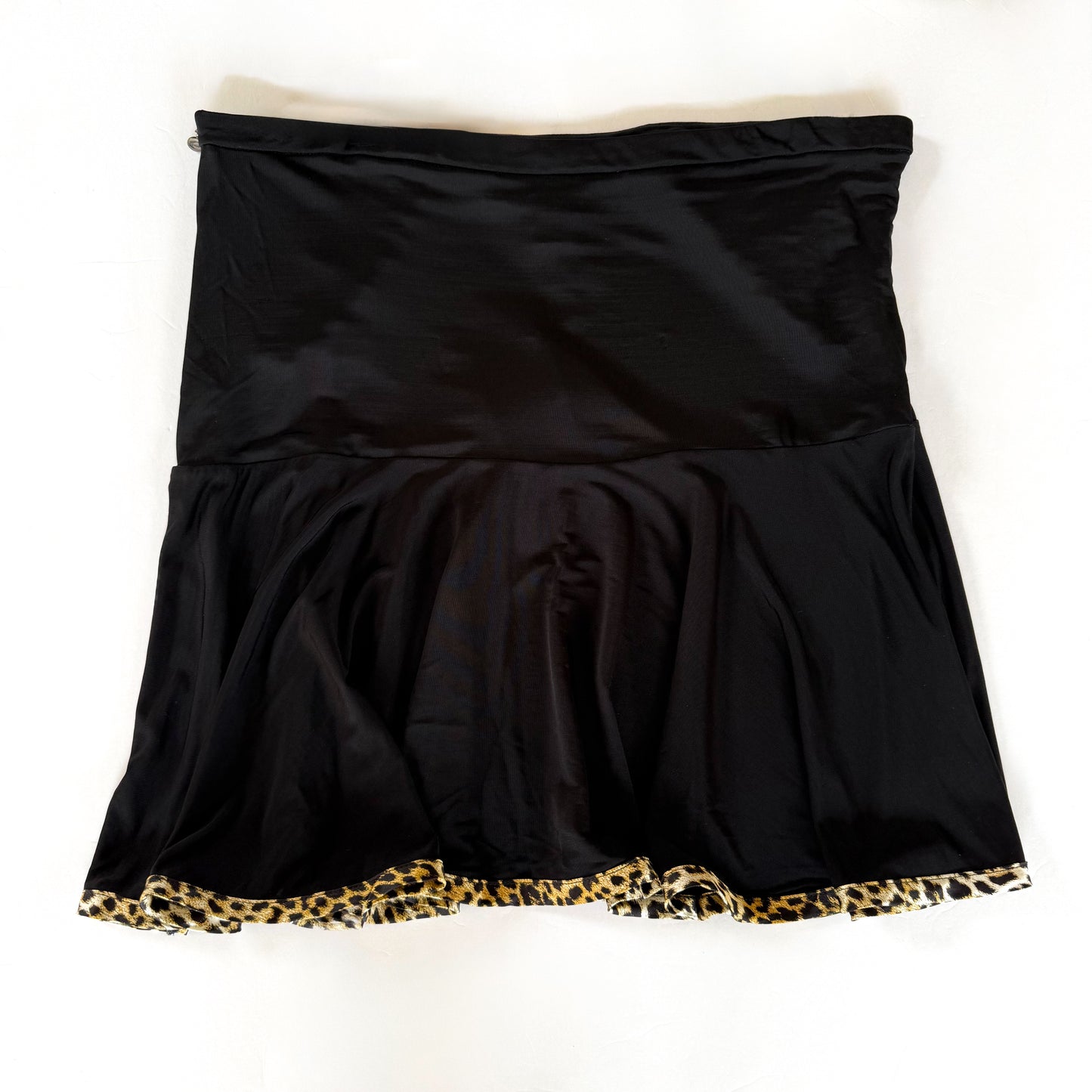 Just Cavalli Leopard Trim Mini Skirt