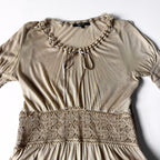 Vintage Gucci Lace Tie Front Knit Top