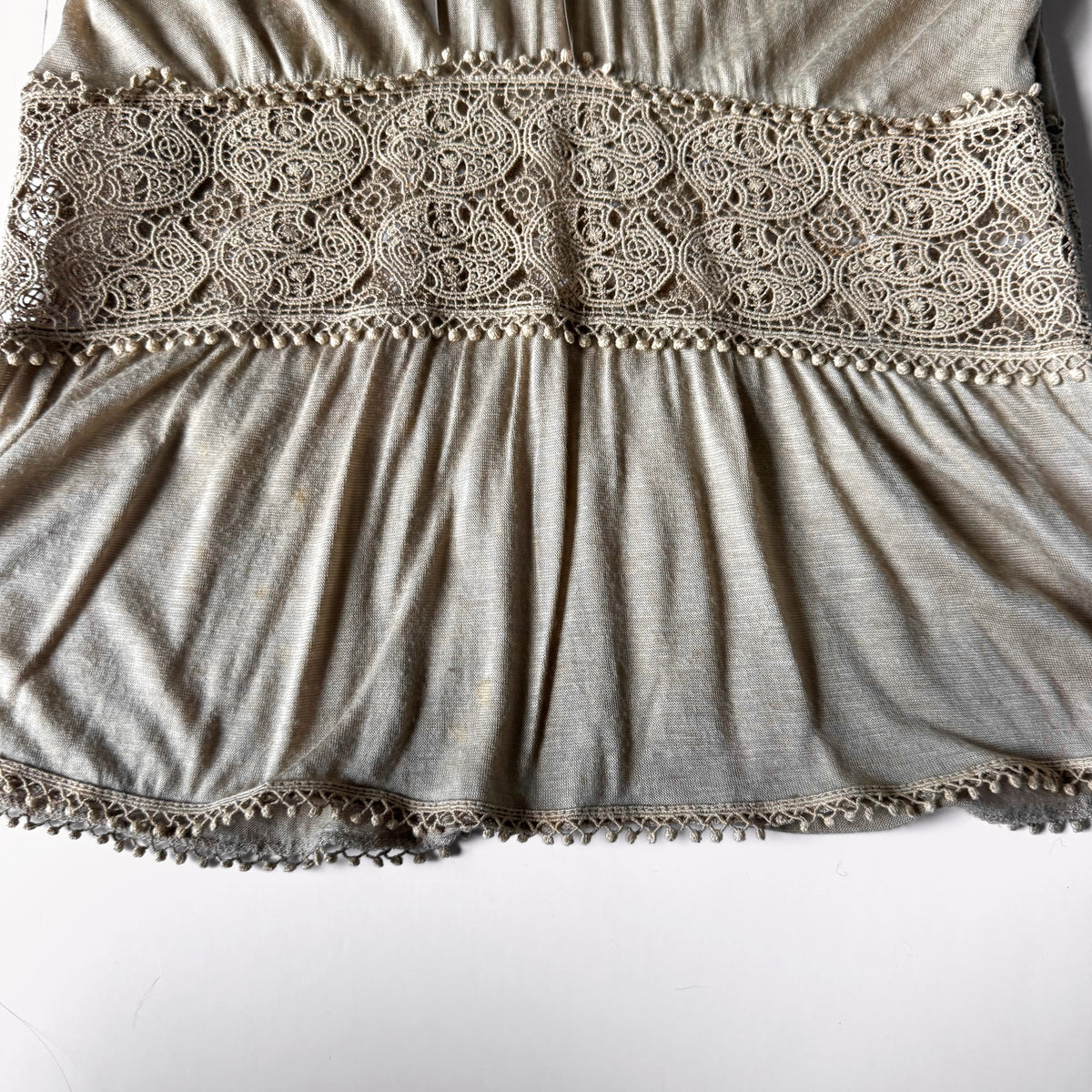 Vintage Gucci Lace Tie Front Knit Top