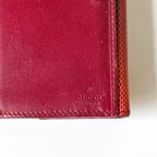 90’s Gucci Red Leather Continental Wallet