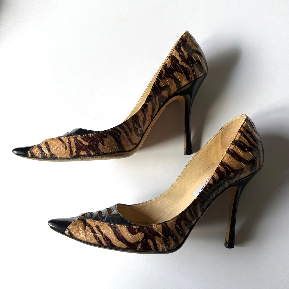 Jimmy Choo Tiger Print Heels (36)