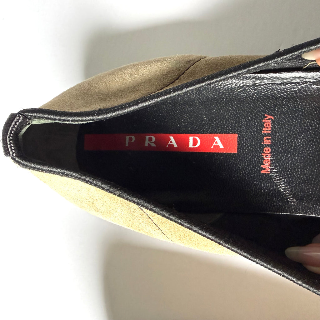 Prada Suede Ballet Flats