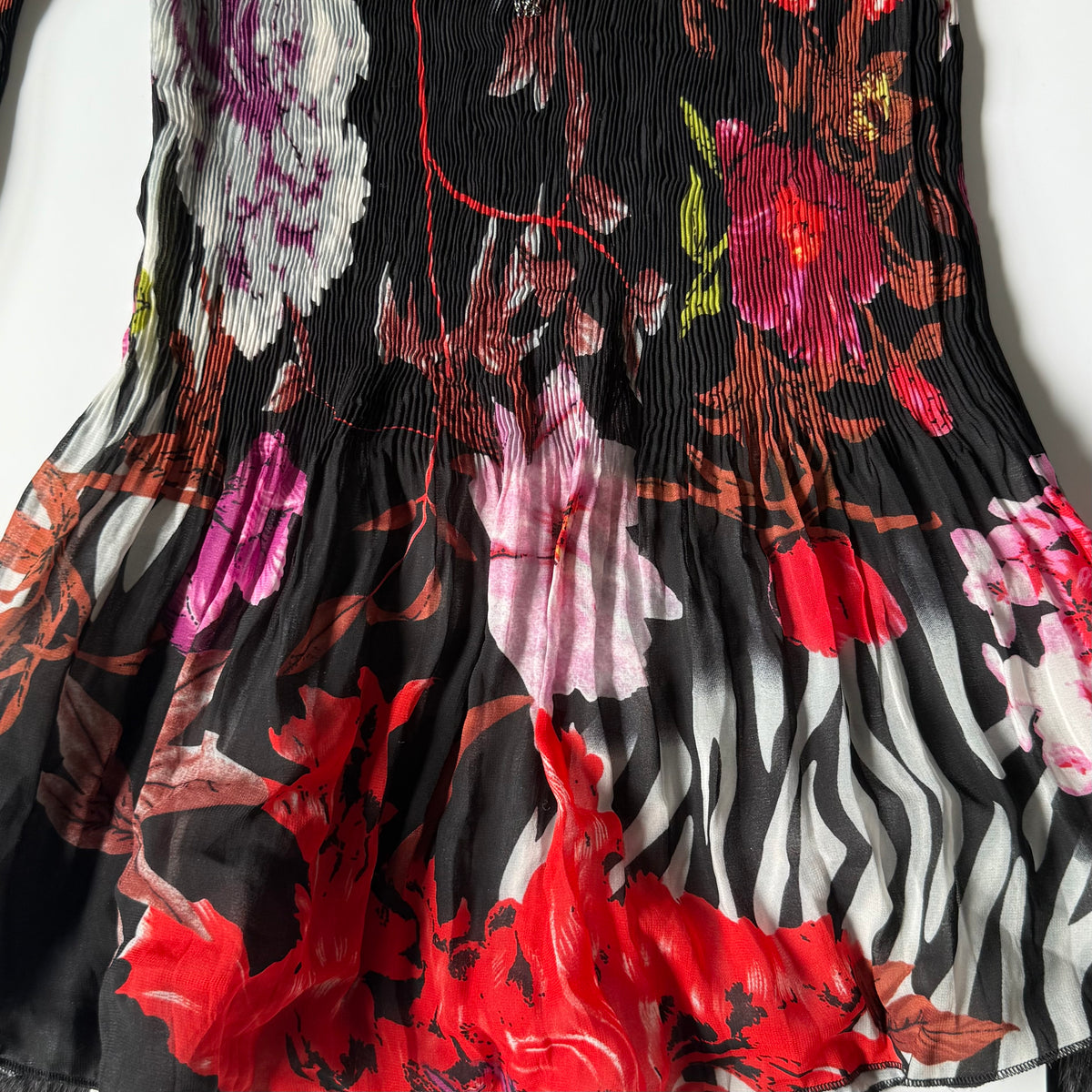 Vintage Alberto Makali Mesh Embellished Tunic Top
