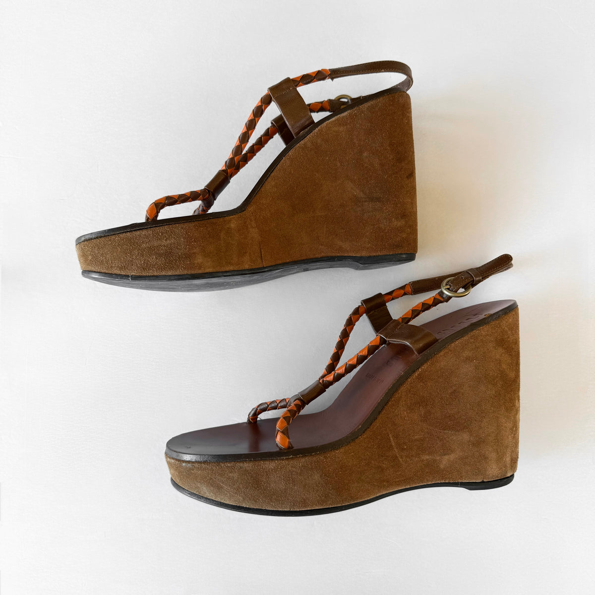 Vintage Miu Miu Wedge Sandal Heels (36)
