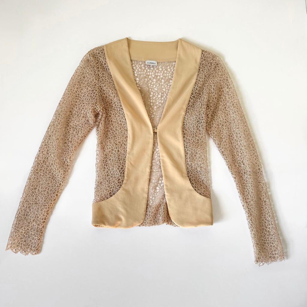 Vintage La Perla Silk Lace Jacket