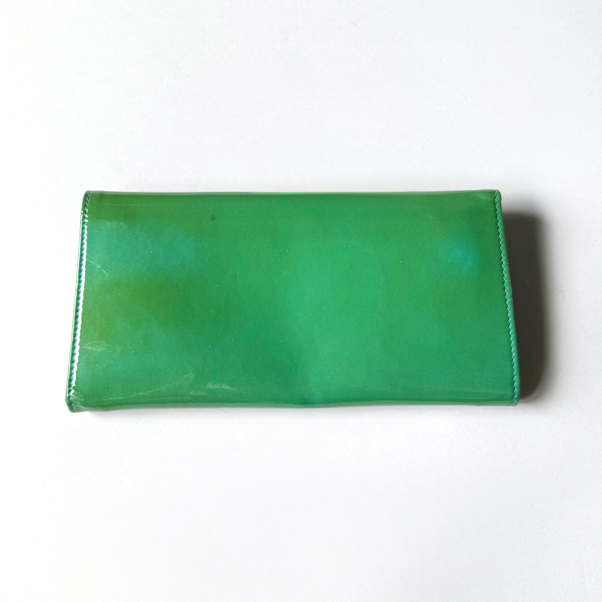 Jimmy Choo Teal Green Patent Leather Envelope Clutch