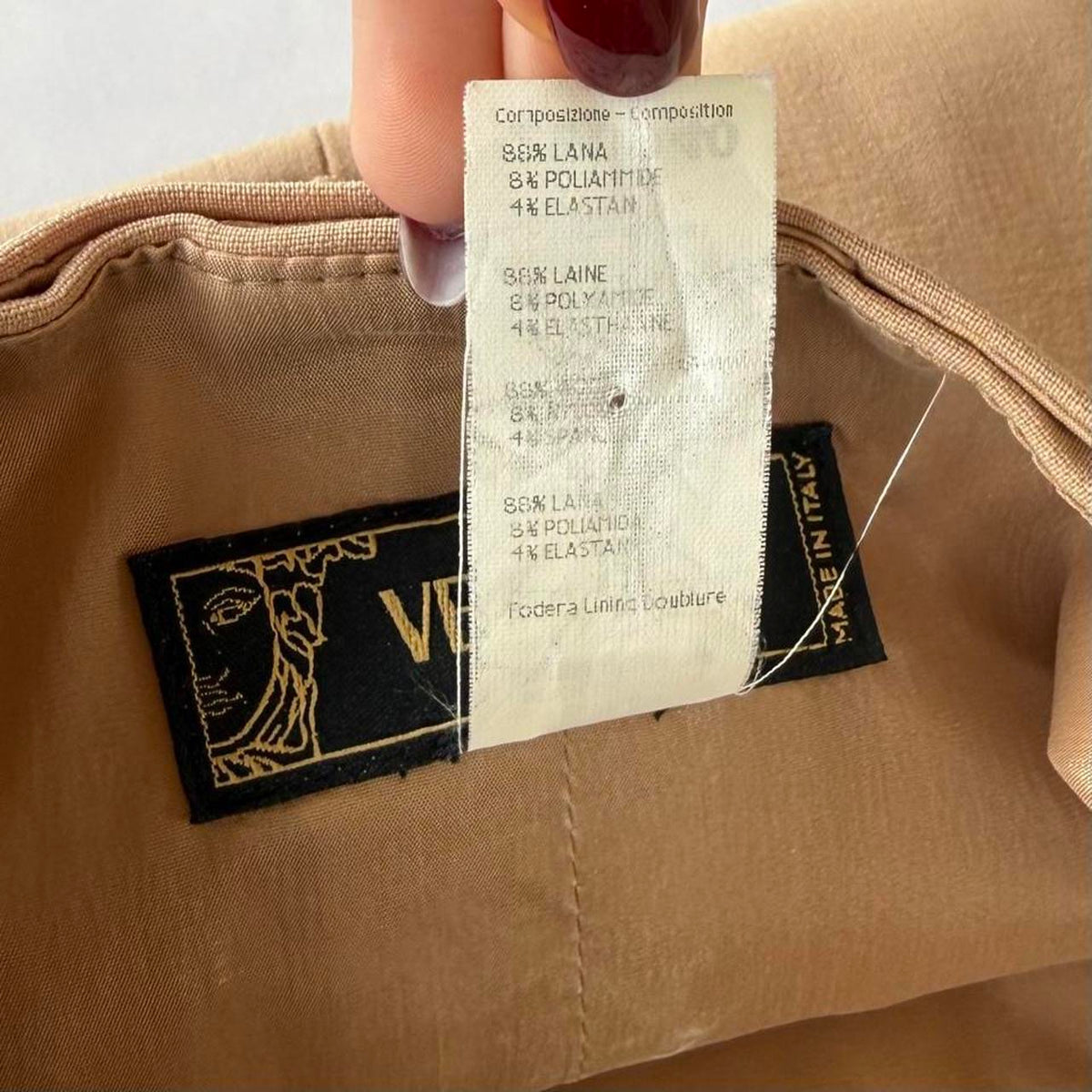 Vintage Versace Corset Lace up Pencil Midi Skirt