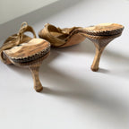 Jimmy Choo Snakeskin Sandal Heels (39.5)