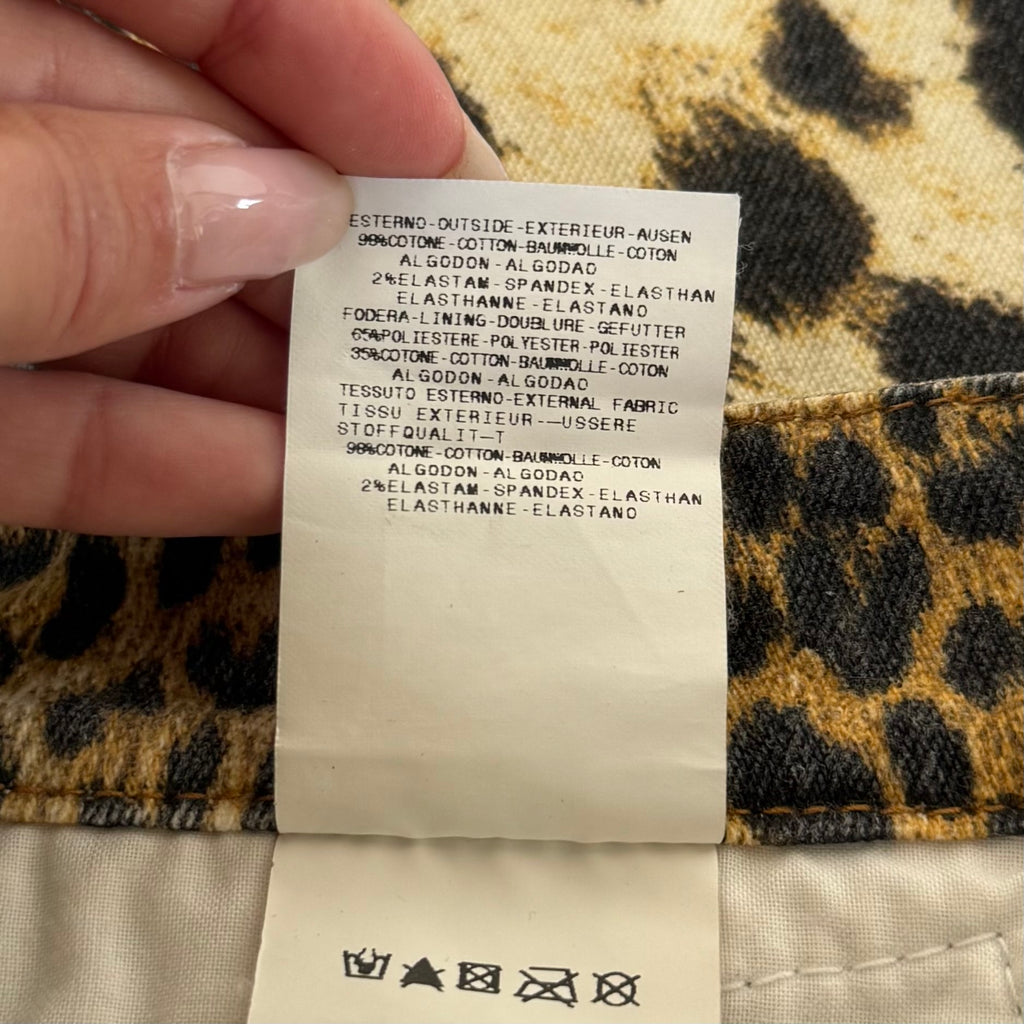 Vintage Cavalli Cheetah Print Midi Skirt