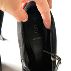 Vintage Fendi Black Suede Mary Jane Platforn Heels (39)