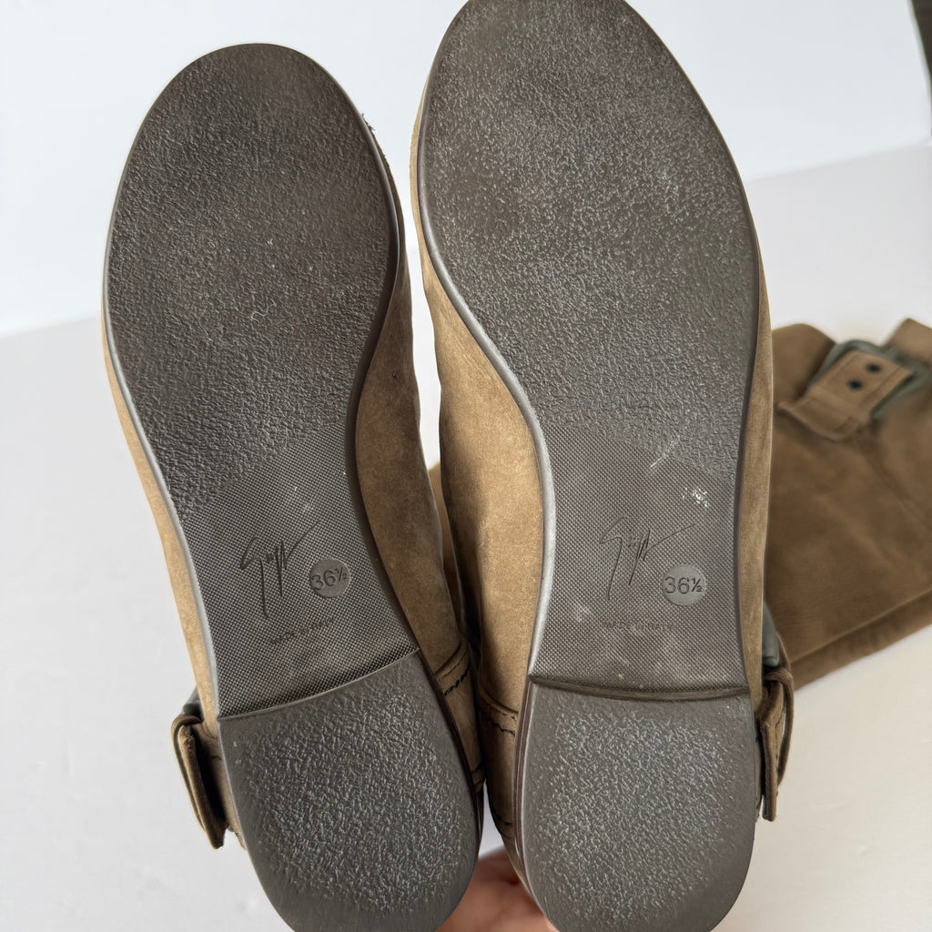 Vintage Giuseppe Zanotti Suede Knee High Boots (36)