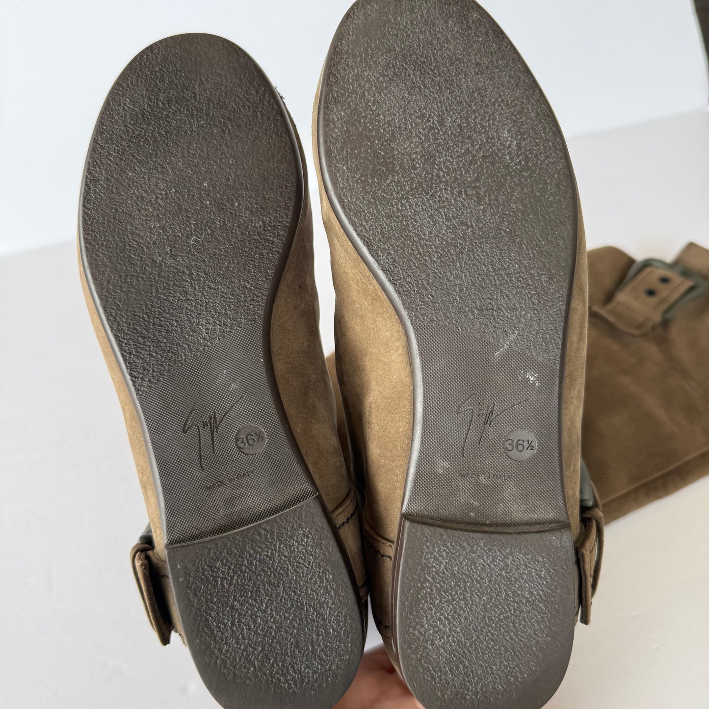 Vintage Giuseppe Zanotti Suede Knee High Boots (36)