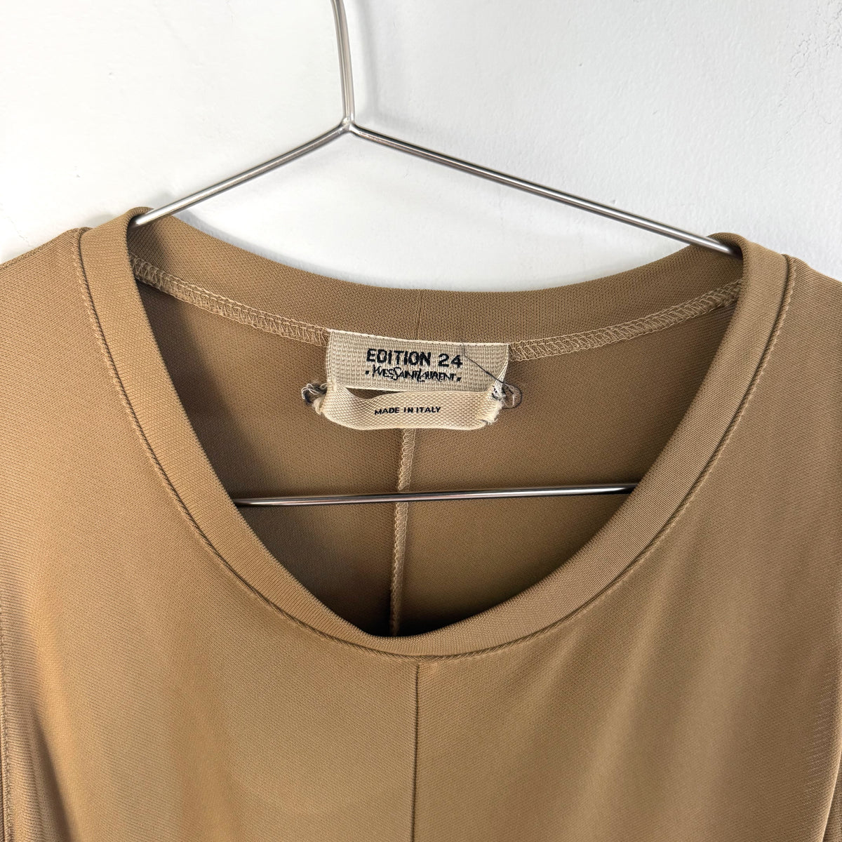 Vintage Edition 24 YSL Asymmetrical Drape Mini Dress