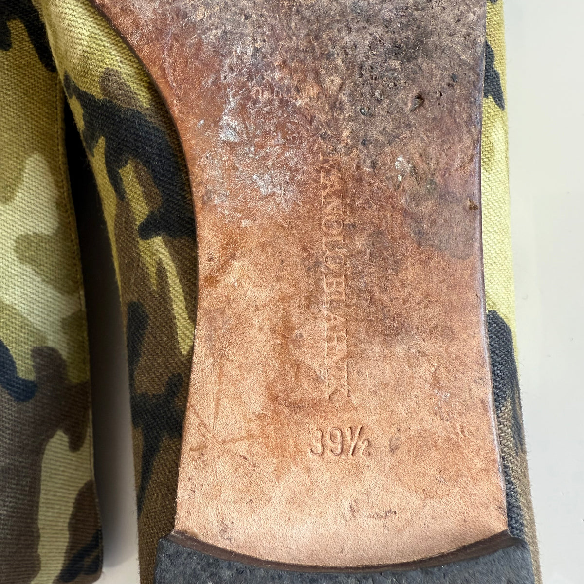 Manolo Blahnik Camo Flats