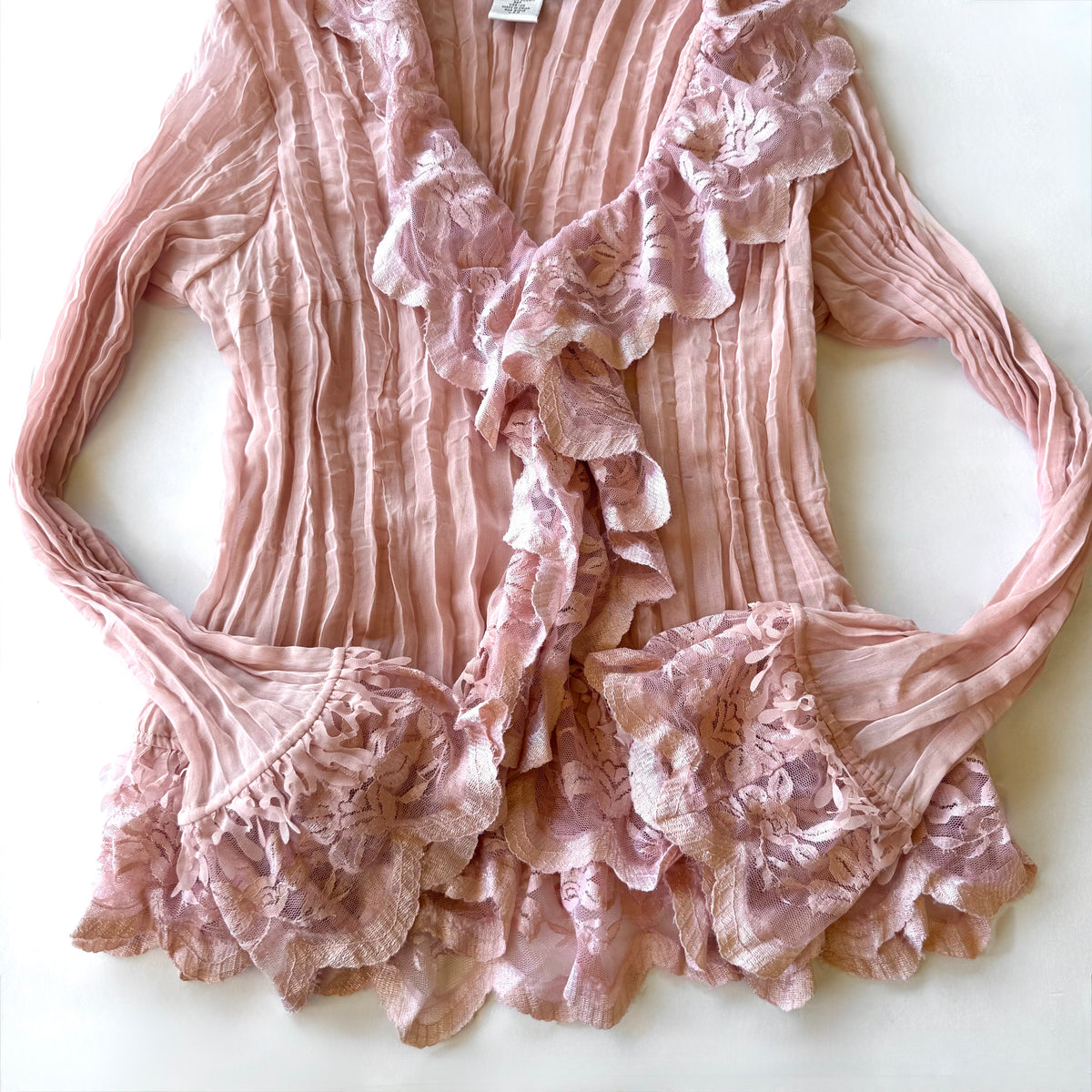 Vintage Lace Ruffle Blouse