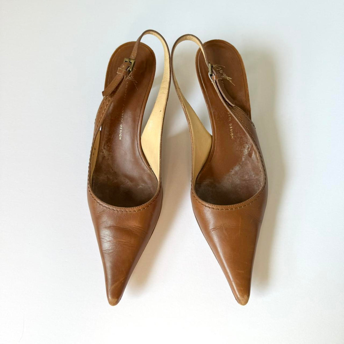 Giuseppe Zanotti Pointed Toe Kitten Heels (37.5)