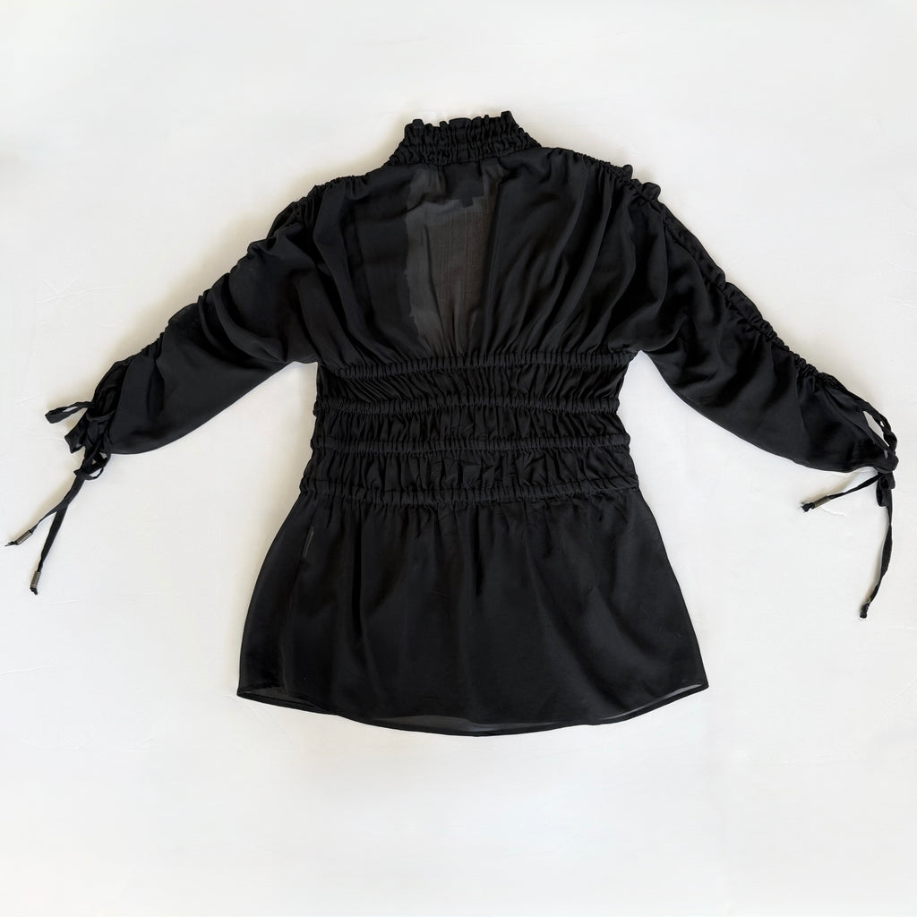 Vintage Cavalli Sheer Ruched Blouse