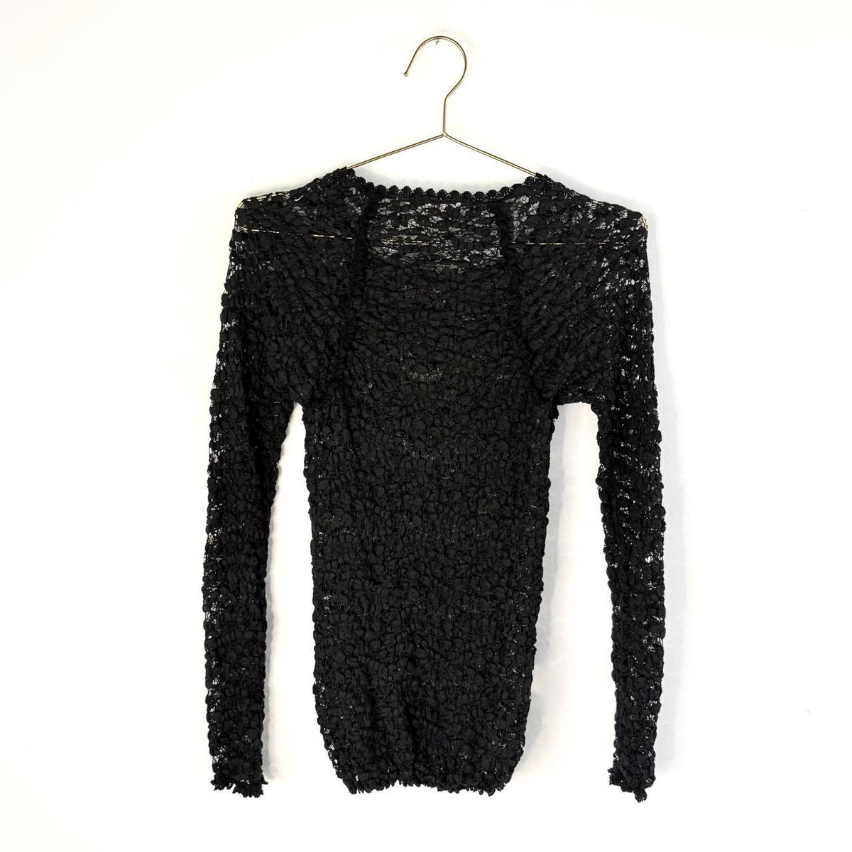 Isabel Marant Étoile Black Sheer Longline Lace Top