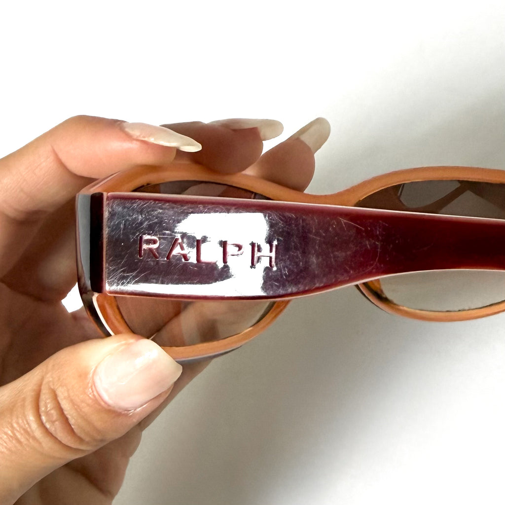 Vintage Ralph Lauren Slim Cherry Red Sunglasses