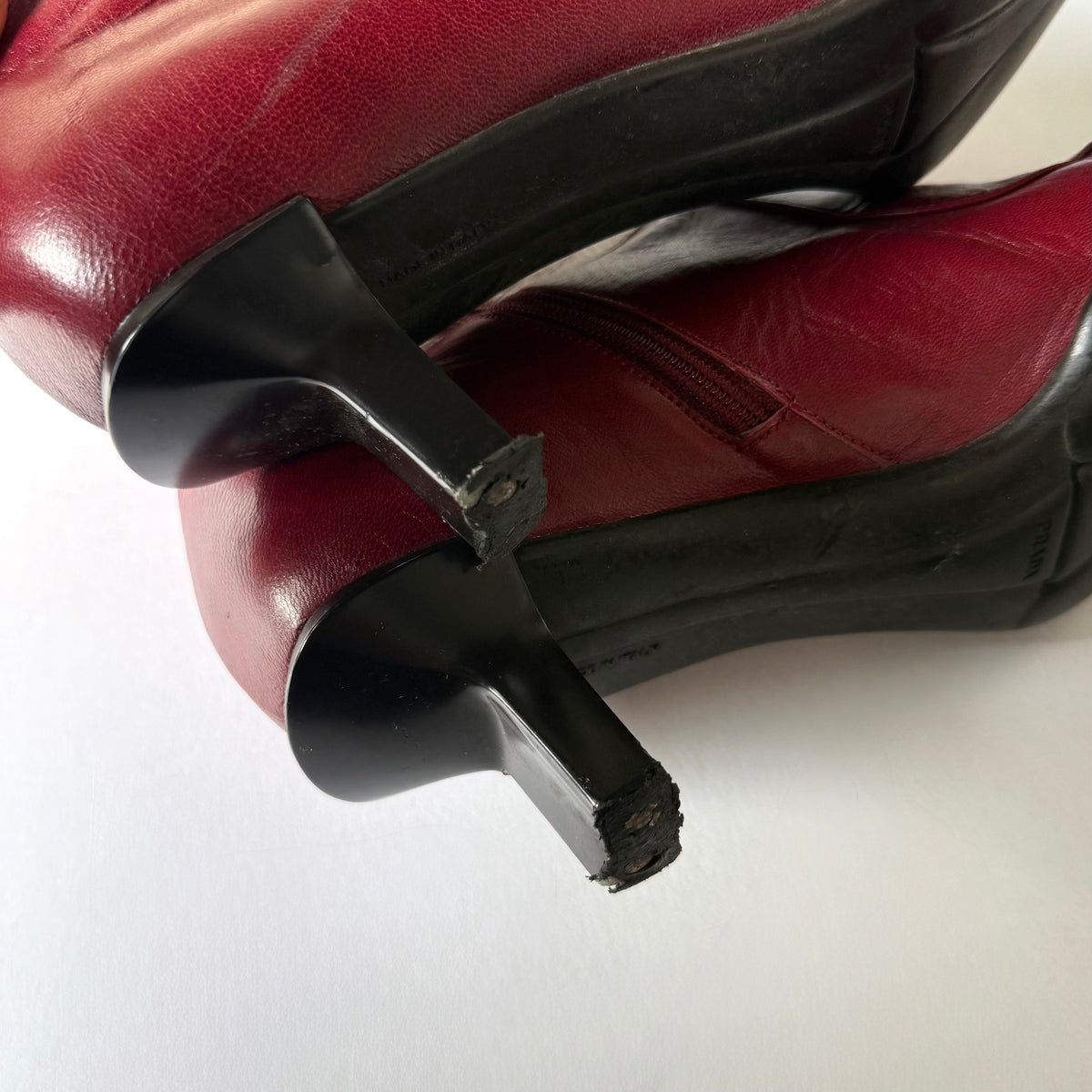 Vintage Prada Leather Boots (37.5)