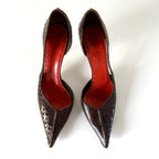 Vintage Yves Saint Laurent Pointed Toe D’Orsay Heels (37)