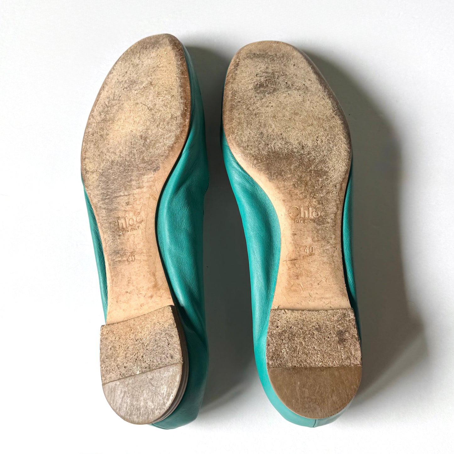 Chloe Lauren Ballet Flats Turquoise (38)