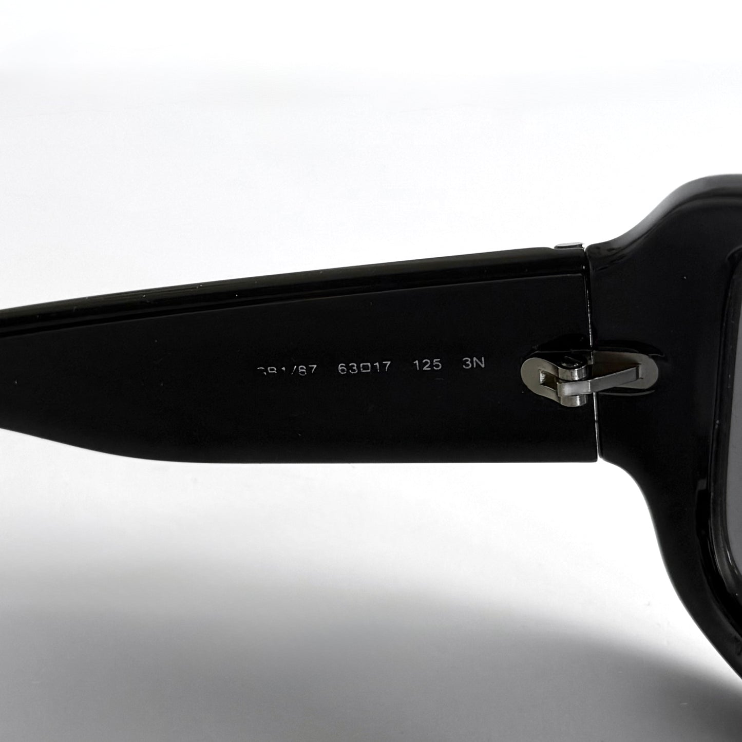 Vintage Versace Black Oversized Shield Sunglasses