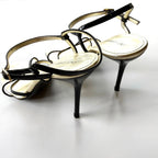 Vintage Dolce & Gabbana Black Minimalist Strappy Heels