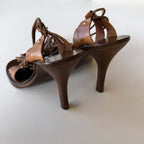 Vintage Chloe Lace Up Sandal Heels (37)