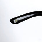 Vintage Versace Black Oversized Shield Sunglasses
