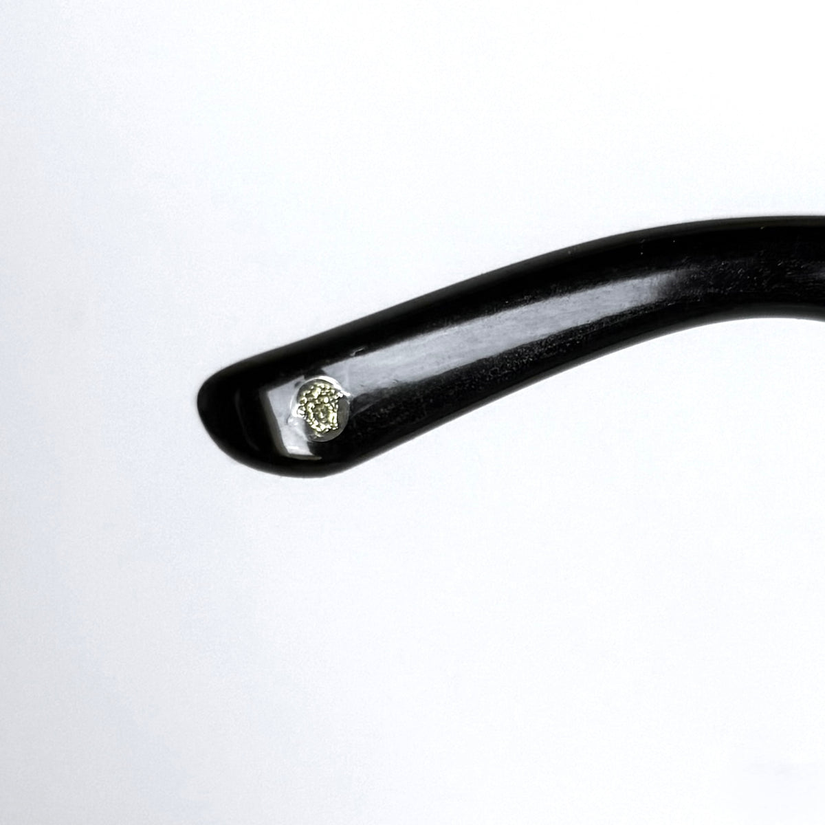Vintage Versace Black Oversized Shield Sunglasses