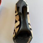 Vintage Giuseppe Zanotti Pony Hair Leopard Print Heels (38)
